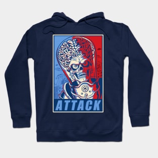 Attack! Blue & Red Hoodie